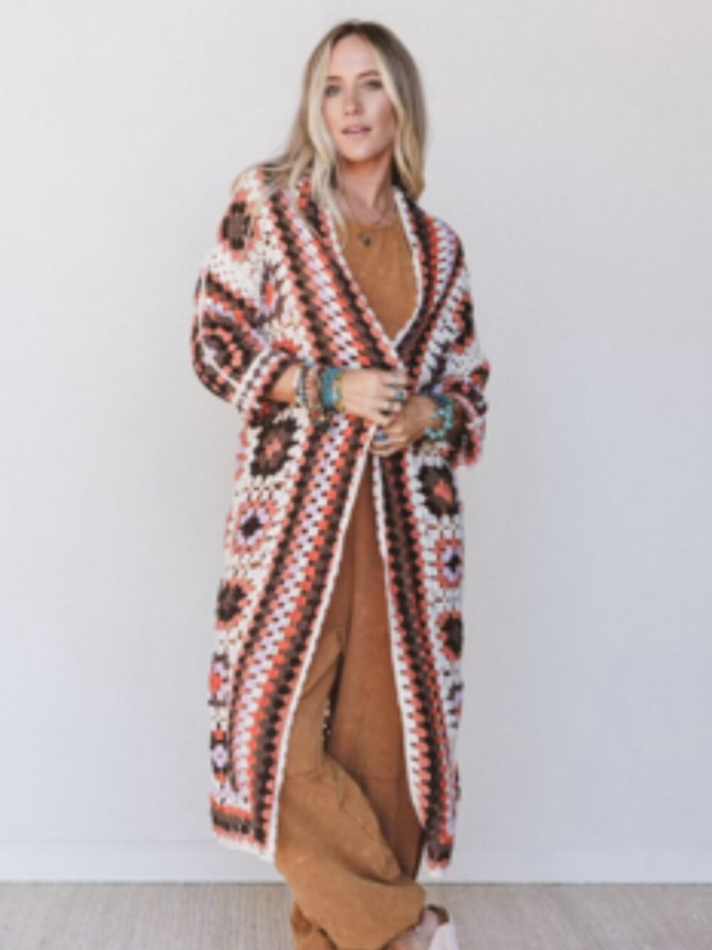 NWT Brown Multi Soulful Wanderer Duster - Picture 7 of 13